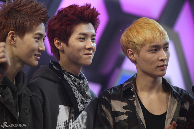 SUHO、鹿晗、Lay