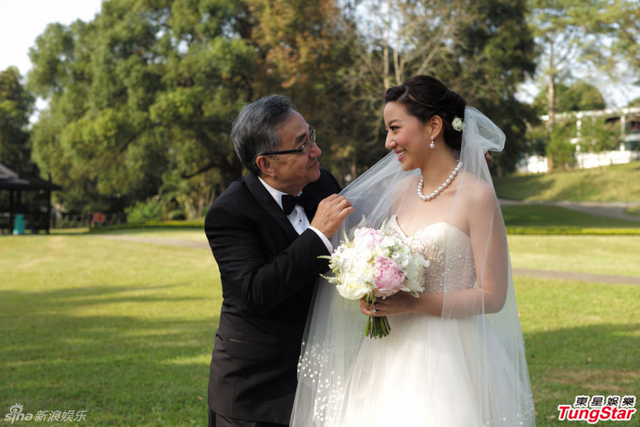 汪圆圆与富少蔡加赞结婚 豪宅行礼