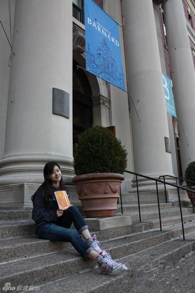 奶茶妹妹在哥大伯纳德学院交换学习