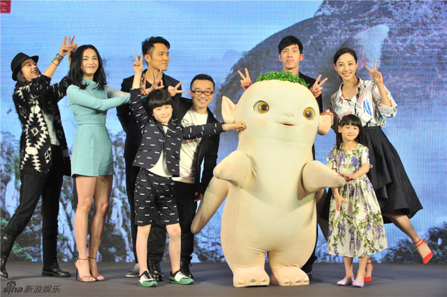 电影《捉妖记》主创卖萌照