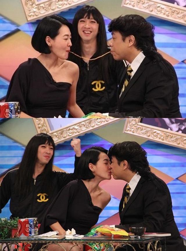 2013.10小S重返《康熙》与蔡康永嘴对嘴亲吻