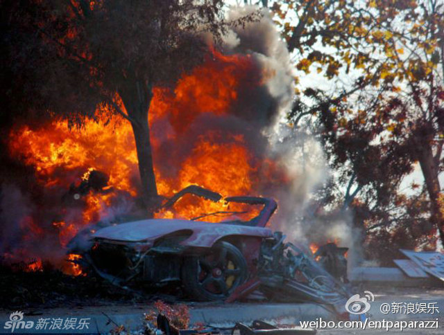保罗-沃克车祸爆炸图