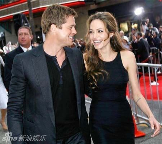 朱莉皮特昔日恩爱瞬间盘点