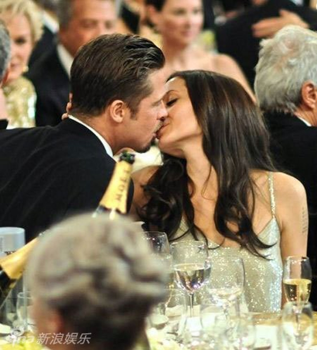 朱莉皮特昔日恩爱瞬间盘点