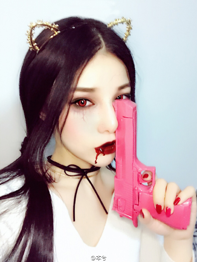 本兮万圣节妆容