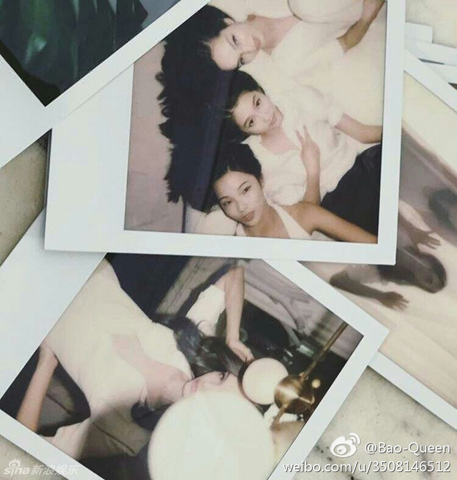 关晓彤同框超模