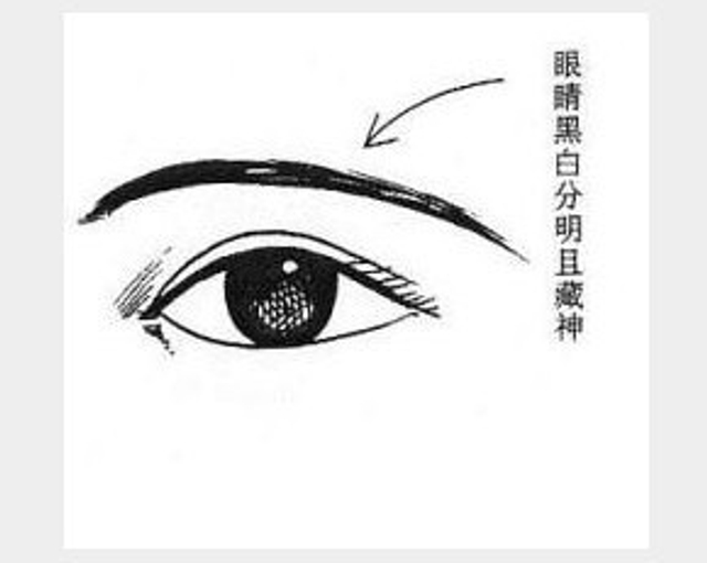 眼睛黑白分明且藏神