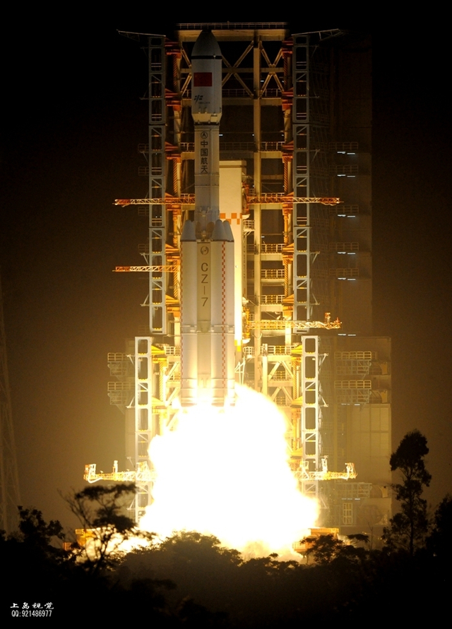 文昌航天发射场成功发射长征7号火箭精彩瞬间