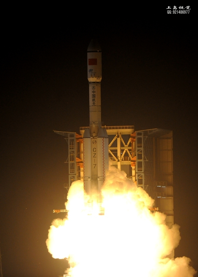文昌航天发射场成功发射长征7号火箭精彩瞬间