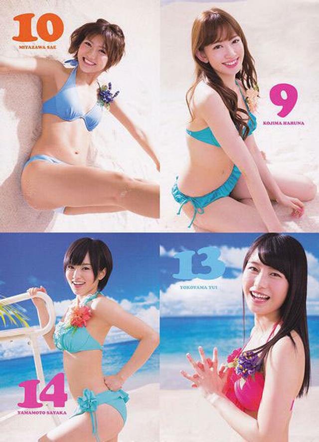 日本萝莉美少女团体akb48泳装秀 新浪图片