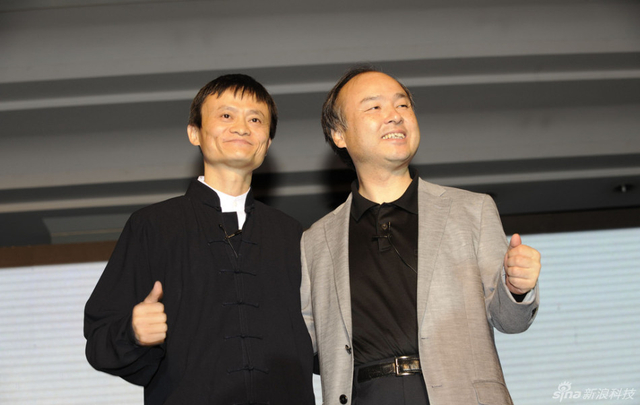 2010年5月10日,马云与孙正义出席合作发布会