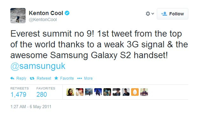 一条来自世界之巅的推文