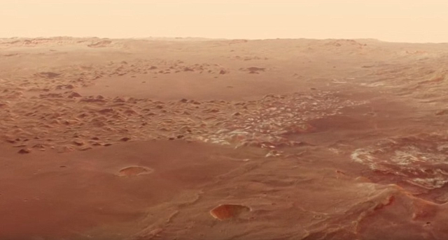 飞跃火星亚特兰蒂斯盆地:3D看奇特地质形态