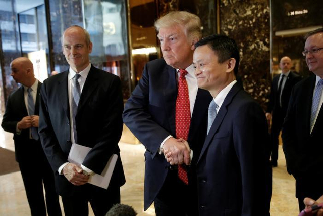 马云特朗普纽约会谈：要一起做“很棒的事”