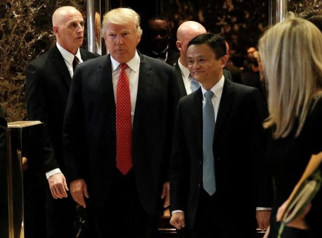 马云特朗普纽约会谈：要一起做“很棒的事”