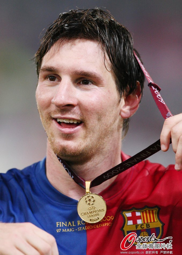 梅西获得2008欧洲杯冠军