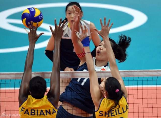 巴西队双人拦网