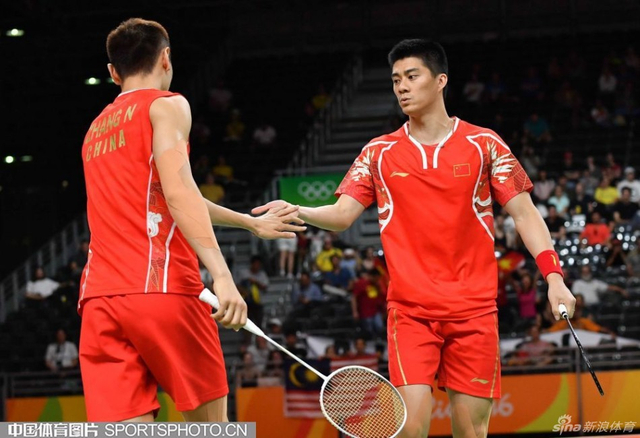 中国选手傅海峰/张楠夺金