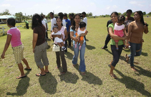 中业岛上的居民