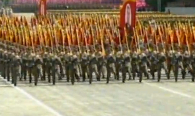 朝鲜阅兵式开始