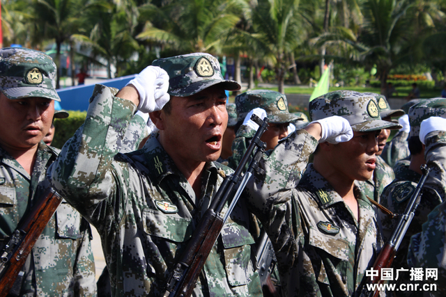 民兵连士兵宣誓