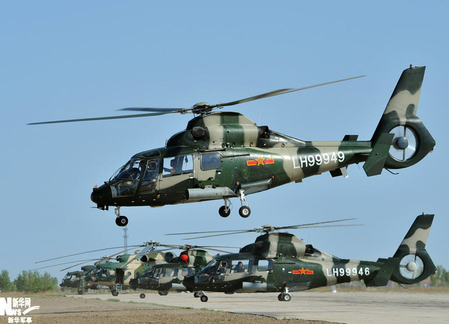 资料图：解放军陆航部队装备的武直9型直升机