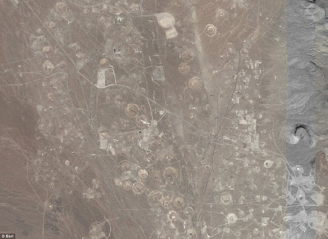 美国核试验沙漠航拍图曝光