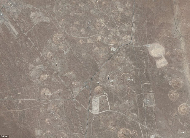 美国核试验沙漠航拍图曝光