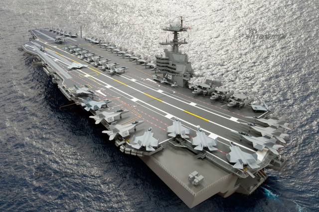 2011年6月23日美军公开的CVN79航母效果图