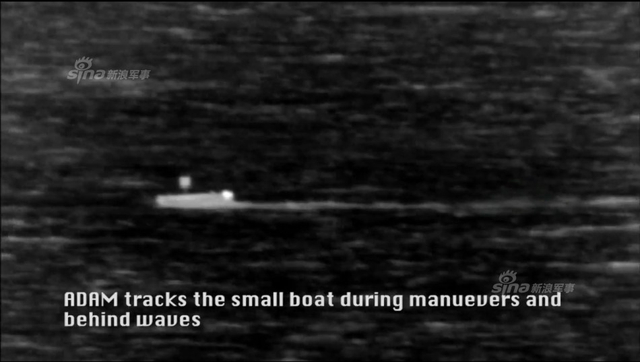 目标小艇在海面上连续机动