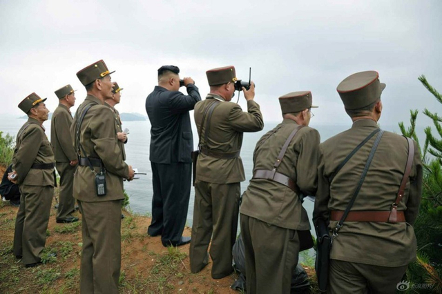 金正恩指导朝鲜海陆空三军联合登岛演习