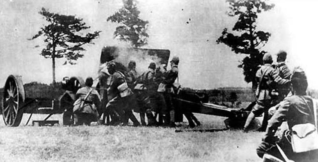 日军炮轰宛平城