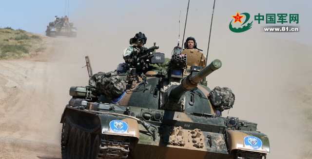 蓝军机步旅预备队坦克连投入战斗