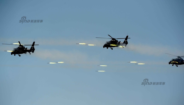 武直19空射火箭弹