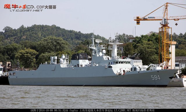 试航归来的反潜版056型护卫舰