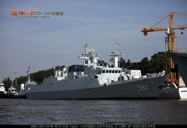 试航归来的反潜版056型护卫舰