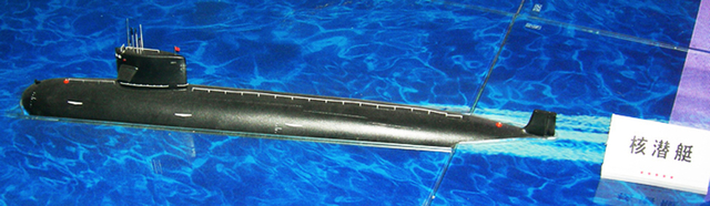 建军80周年展出的093型核潜艇模型