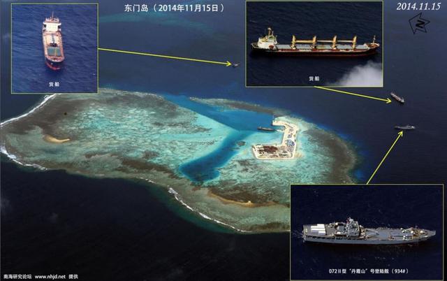 面积扩大200倍:卫星图见证中国东门礁填海全程