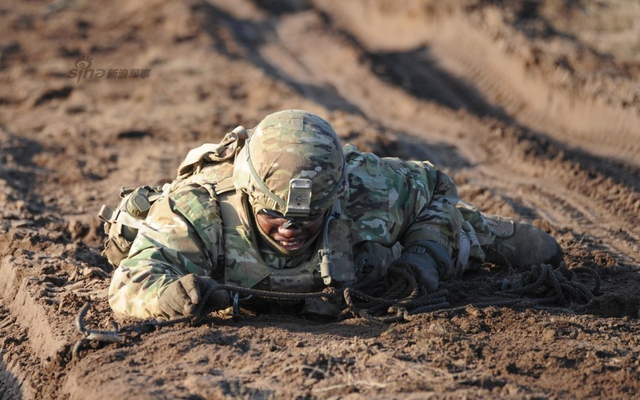 美军与立陶宛军队进行联合军演