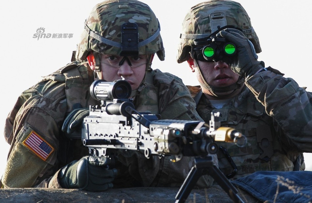 美军与立陶宛军队进行联合军演