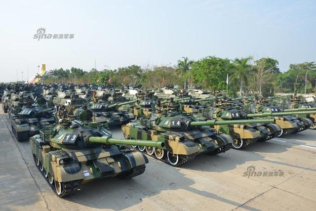 缅甸阅兵中国武器是主力