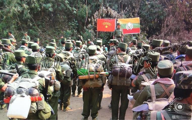 果敢同盟军决战前举行誓师大会