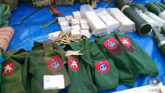 果敢同盟军决战前举行誓师大会