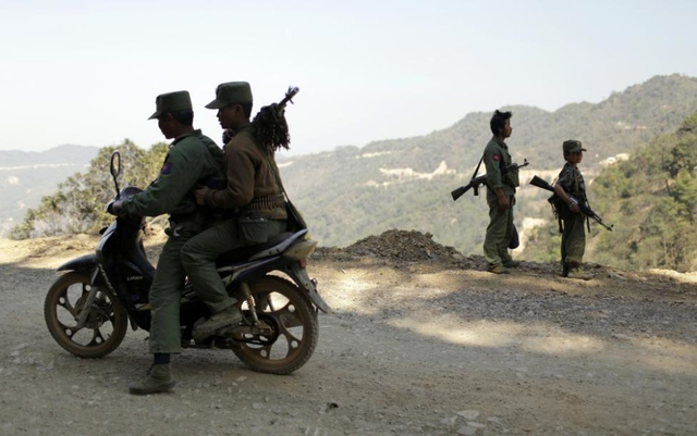 果敢同盟军决战前举行誓师大会