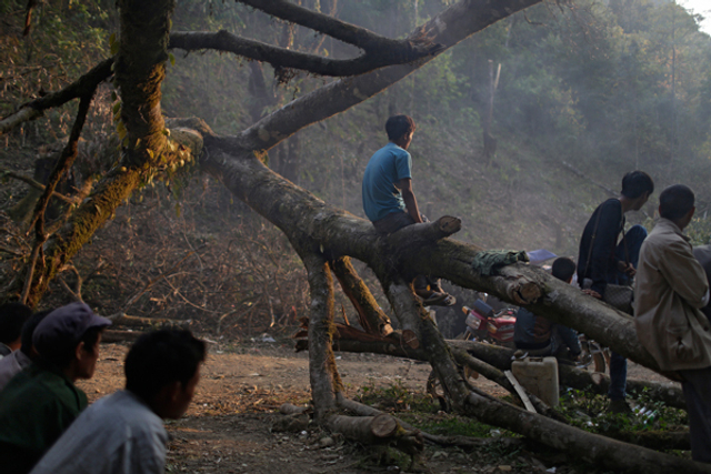 果敢同盟军决战前举行誓师大会