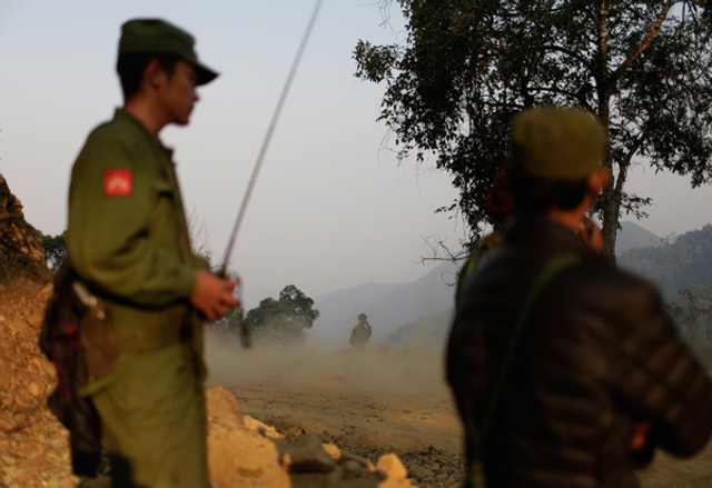 果敢同盟军决战前举行誓师大会