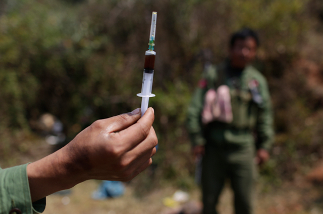 果敢同盟军决战前举行誓师大会