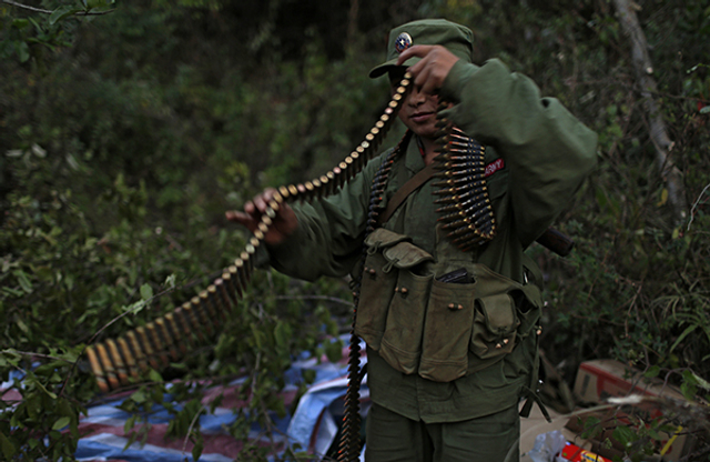 果敢同盟军决战前举行誓师大会