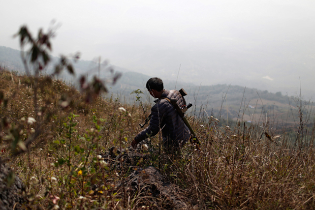 27果敢同盟军决战前举行誓师大会