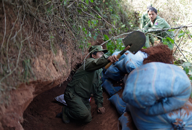 果敢同盟军决战前举行誓师大会